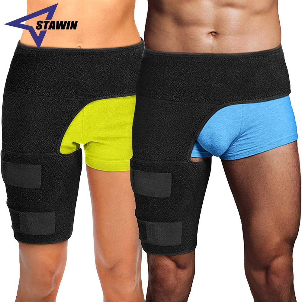 

Hip Brace Thigh Compression Sleeve, Hamstring & Groin Compression Support Wrap for Hip Pain Relief, Sciatica,Quad Muscle Strains