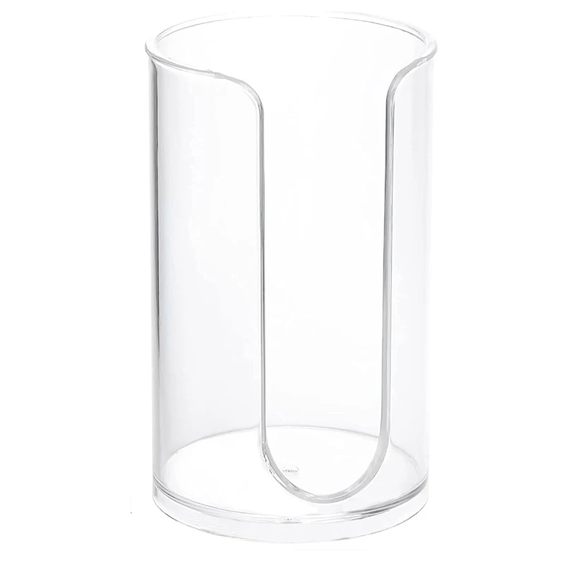 Acrylic Transparent Disposable Paper Cup Holder Cosmetic Cotton Storage Rack Bathroom Guest Room Counter Mouthwash Cup Holder