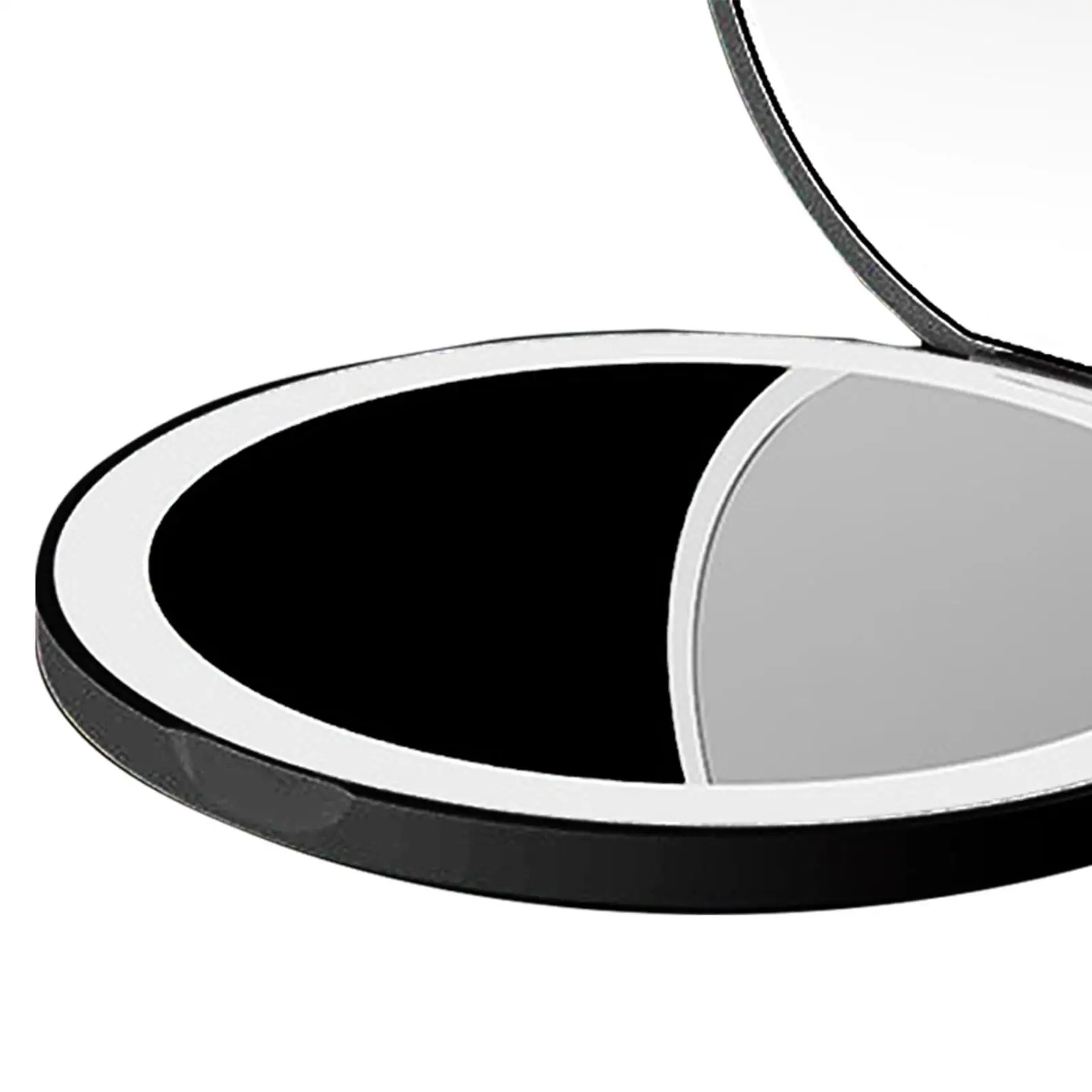 LED 조명 여행 메이크업 거울, 휴대용 일광 접이식 USB 충전식 양면 여행 선물 포켓 핸드백 지갑