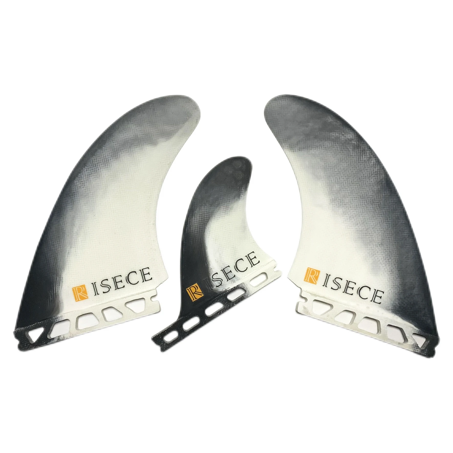 

RISECE Single Tab Surfboard Fins Performance Honeycomb Core MR Twin Fins with Stabiliser Fin 2+1