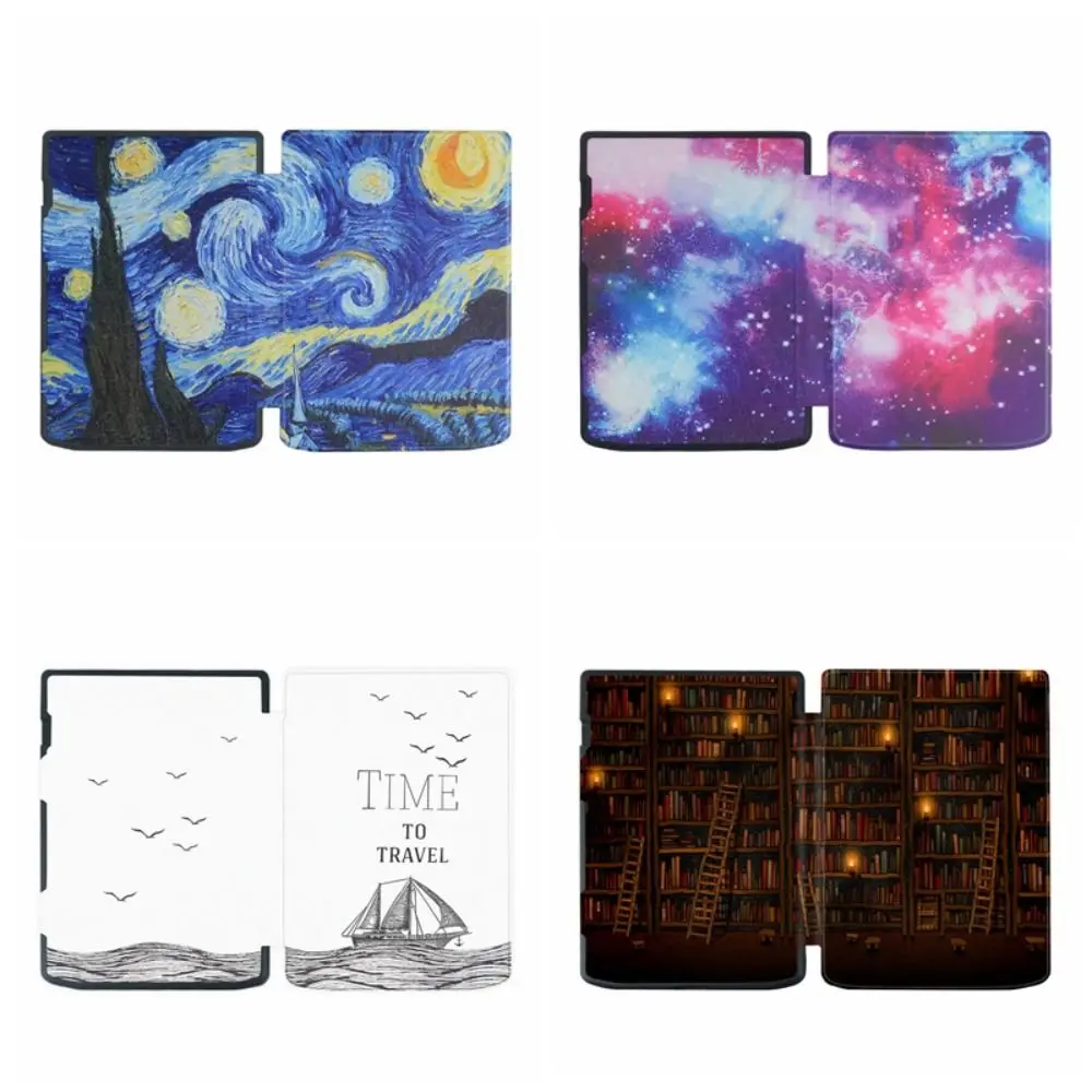 Premium PU Leather Multi-Fold E-Reader Case with Auto Wake/Sleep Feature