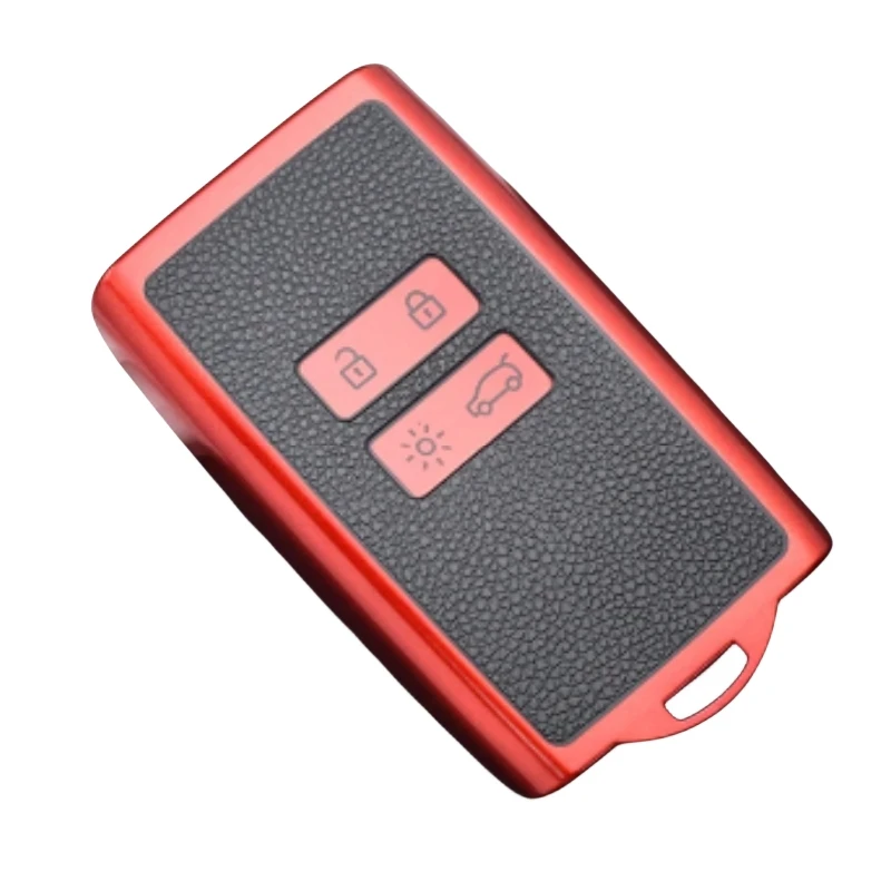 Premium TPU Leather Car Key Cover - Stylish Protection