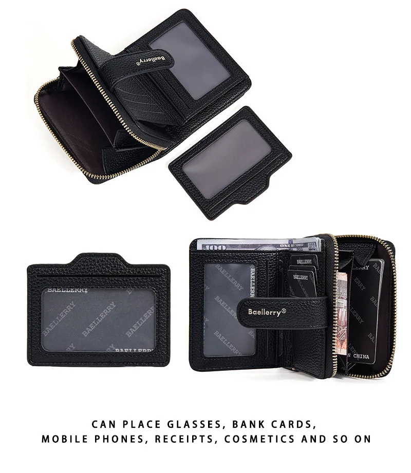 Baellerry Premium Luxury Women's Wallet Zipper Multi-functional Card Holder Top Quality Female Purse with Coin Pocket