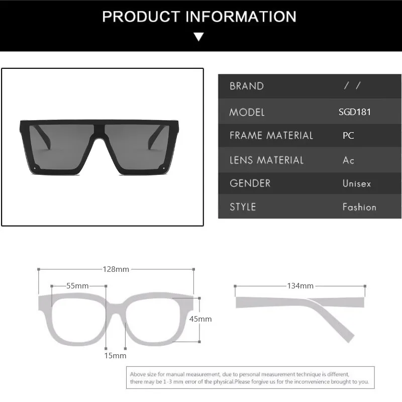 Oversized Square Kids Sunglasses Baby Boys Girls Festival Punk Sun Glasses Fashion Children Eyeglasses Shades UV400_voghion.com