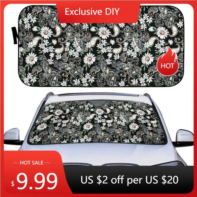 

Солнцезащитный козырек на лобовое стекло автомобиля | Солнцезащитный козырек для блоков переднего окна УФ-лучи | Узор подсолнуха | Автомобильные складные аксессуары для солнца