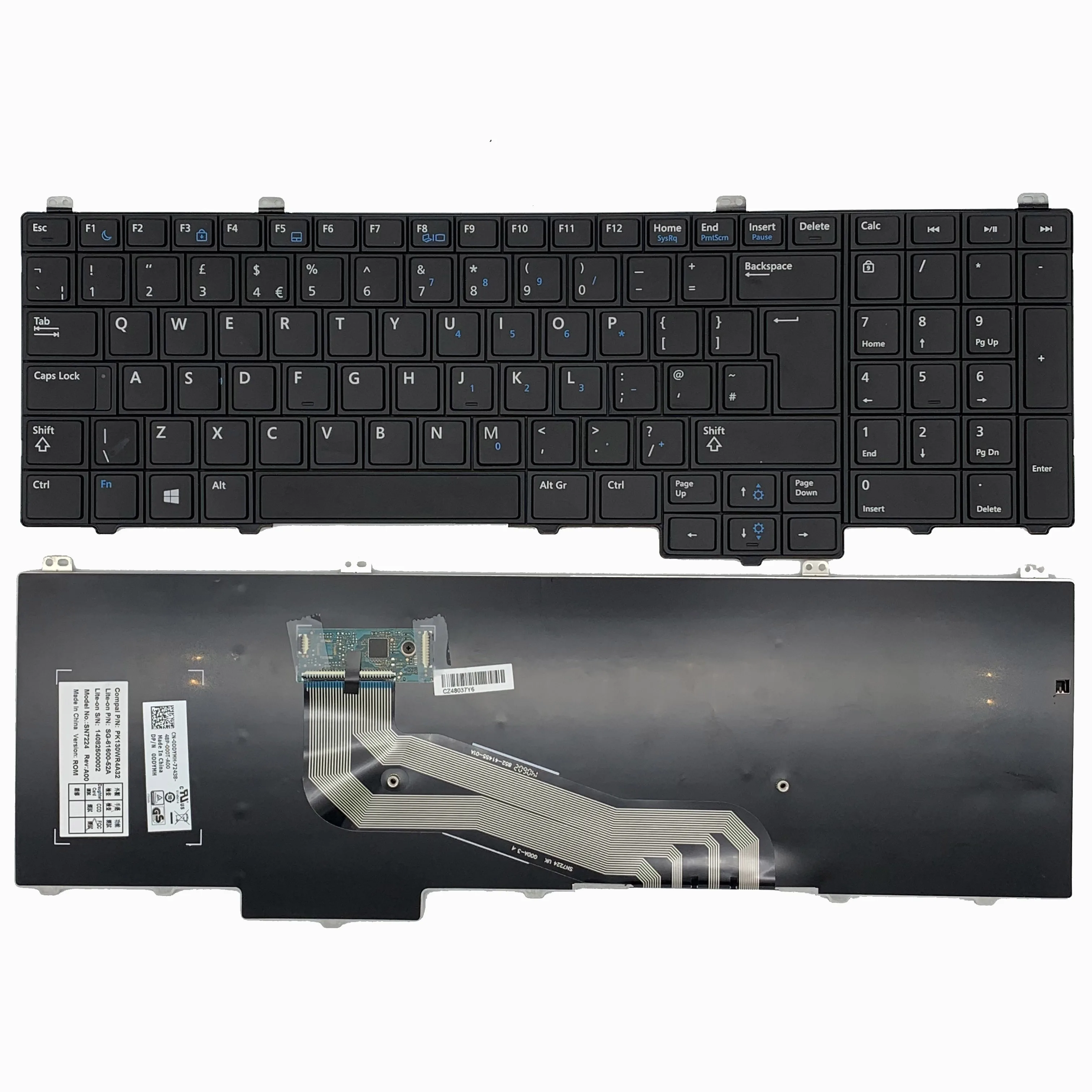 

Новая английская клавиатура для ноутбука Dell Latitude E5540
