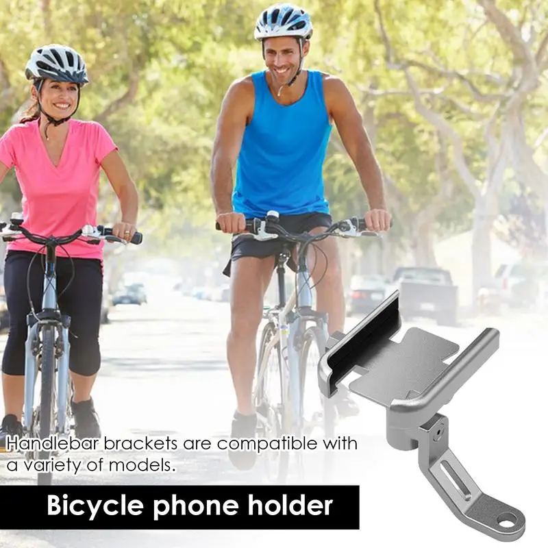 Scooter Phone Holder Aluminum Alloy Rotatable Phone Mount Motorcycle Shock-Proof Phone Mount Anti-Shake Phone Support For