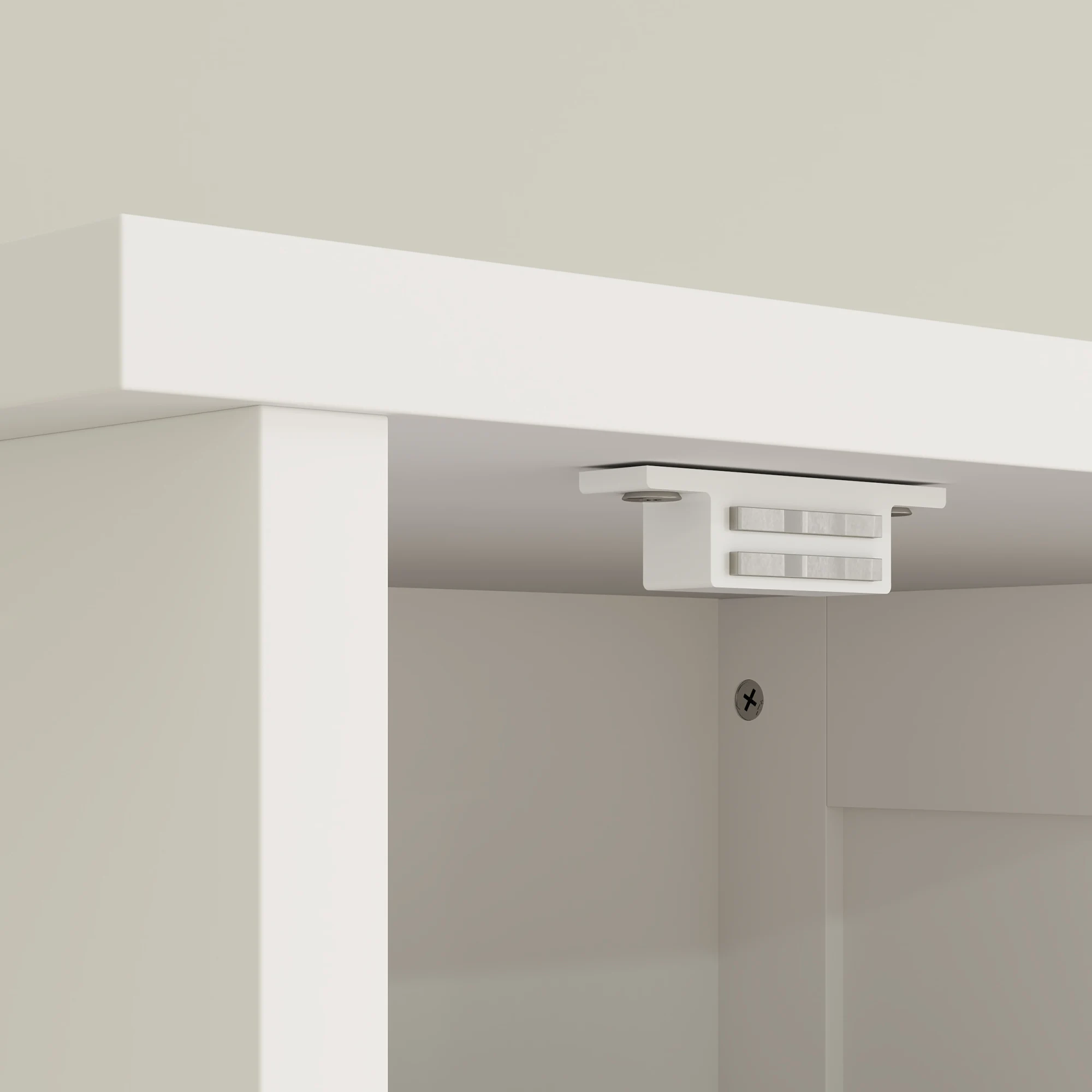 Homcom 67" Tall Bathroom Storage Cabinet with Drawer, Farmhouse Narrow Bathroom Cabinet with Barn Doors, White 6