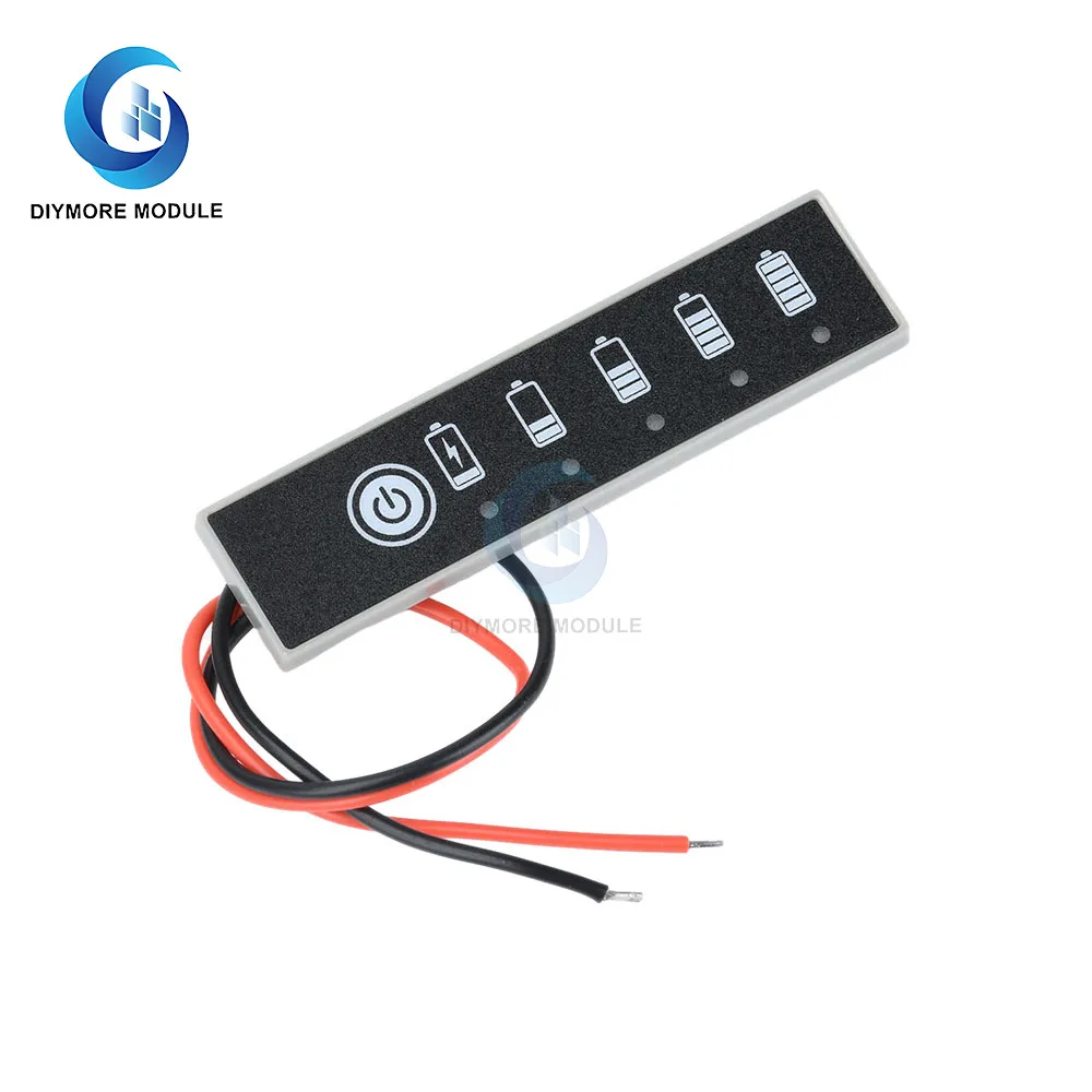 18650 Batteria agli ioni di litio Indicatore di carica Scheda di visualizzazione carica batteria Connessione anti-inversione Lifepo4/Lifepo4/Batterie acide
