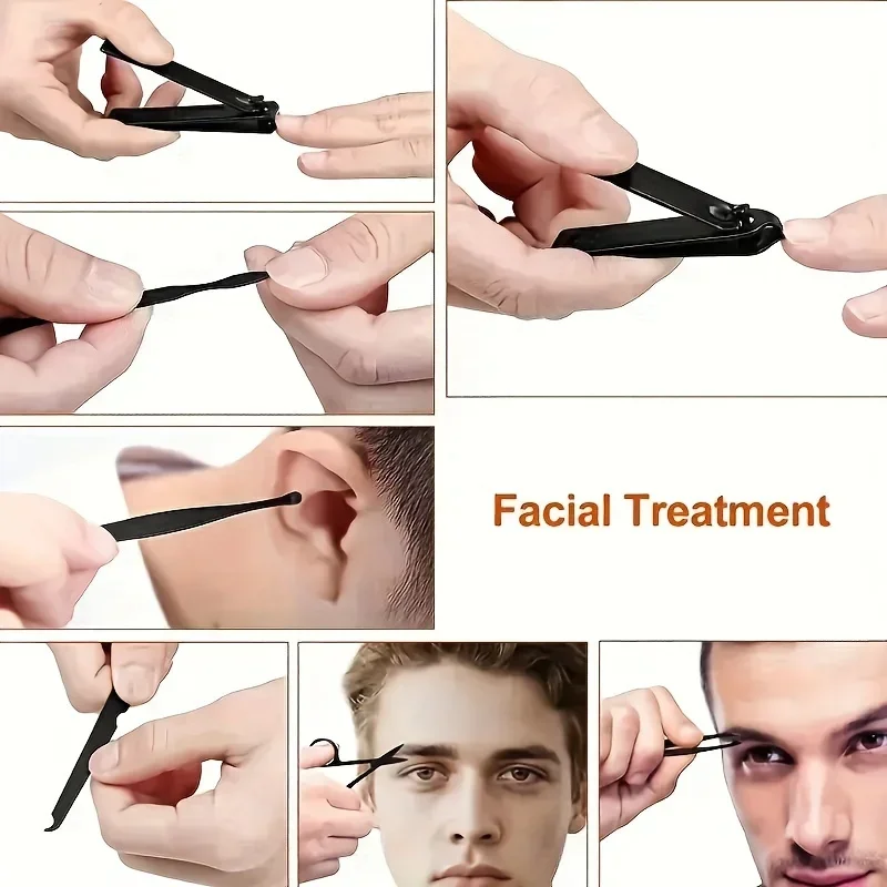 10-24Pcs Professional Nail Clippers Kit Ultra Sharp Fingernail and Toenail Cutters Men and Women Sturdy Pedicure Care Nail clipper set Nail care kit Manicure pedicure kit