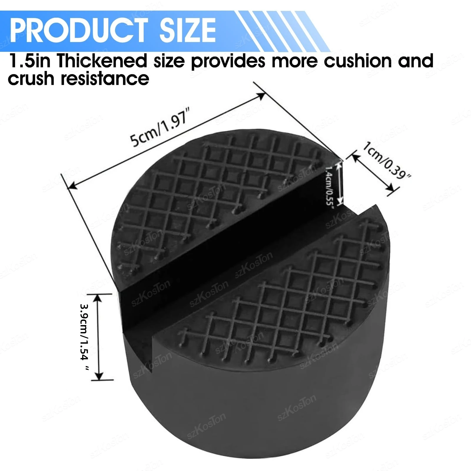 Universal Car Lift Jack Support Stand Rubber Pads Frame Protector Wheel Dolly Adapter Repair Tools