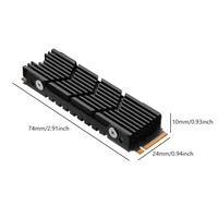 M2 2280 SSD Aluminum Heat Sink M2 2280 Solid State Disk Drive Heat Sink with Silicone Thermal Pad for Desktop PC PS5 Heatsink - Image 6