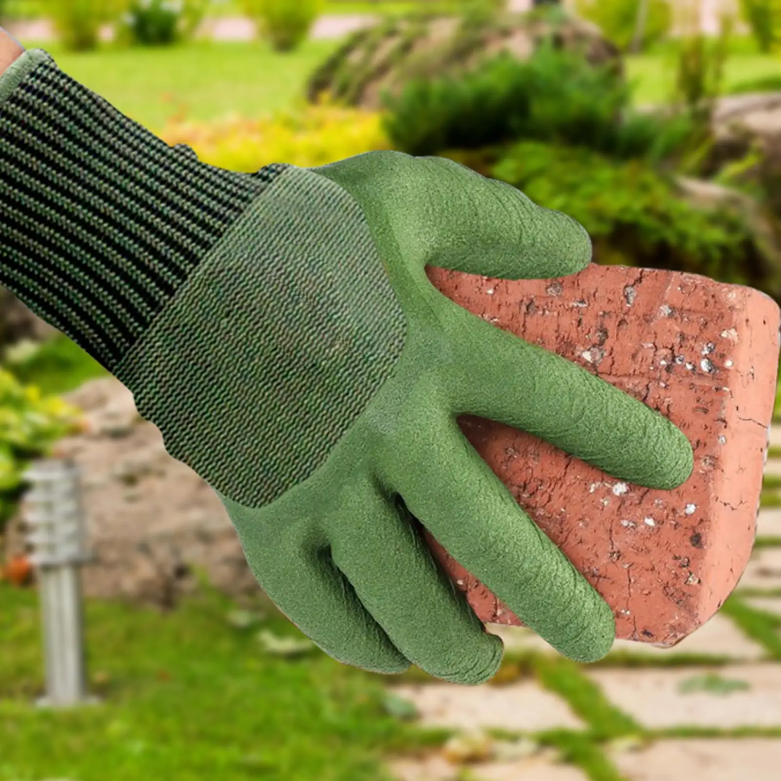 Luvas de Jardinagem à Prova de Espinhos, Luvas de Proteção para Escavação, Ferramentas de Trabalho ao Ar Livre Resistentes a Perfurações e Impermeáveis