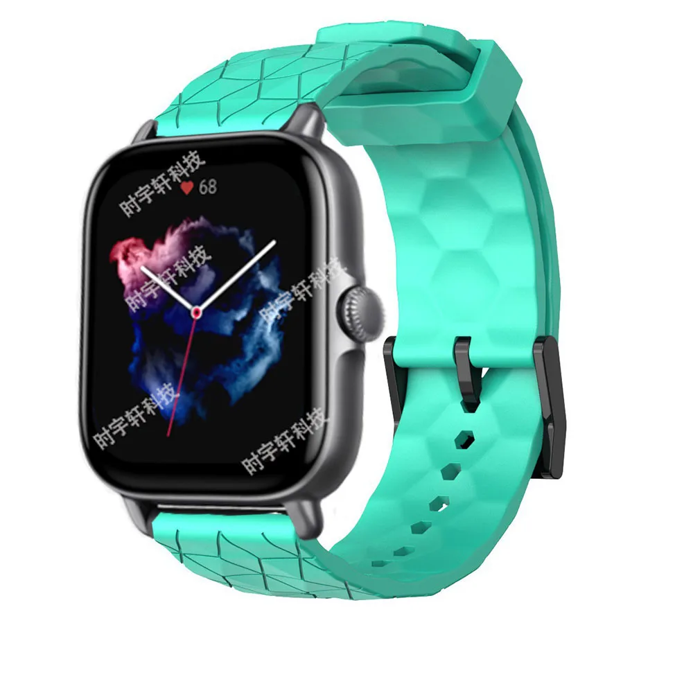 Huami Amazfit GTS 3, 2, 2E, 4 미니 실리콘 스트랩, Amazfit Active, Bip 3, U Pro, S, GTR Mini Correas reloj, 스마트 워치 20mm 밴드