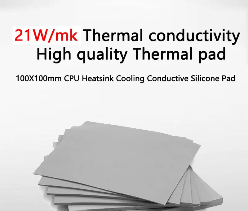 OEM Thermal Pad Silicone Plaster Thermal Pad CPU GPU Water Cooling Mat 0.75mm 1.