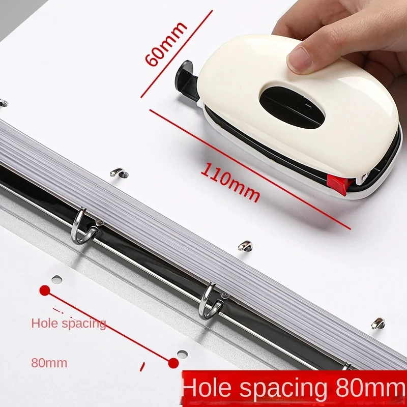 A4 4-hole D-type clip clip Blue PP folder perforated transparent binder folder pp folder