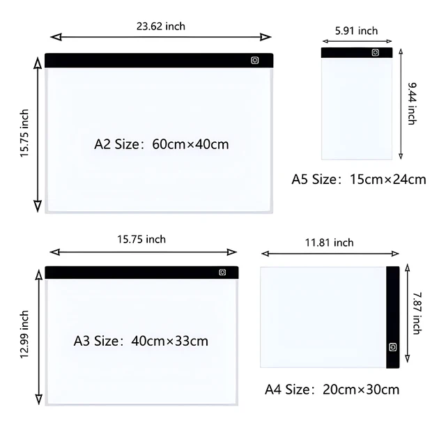 A4 LED Drawing Copy Board – Perfect for Sketching, Painting & Diamond Art! 2
