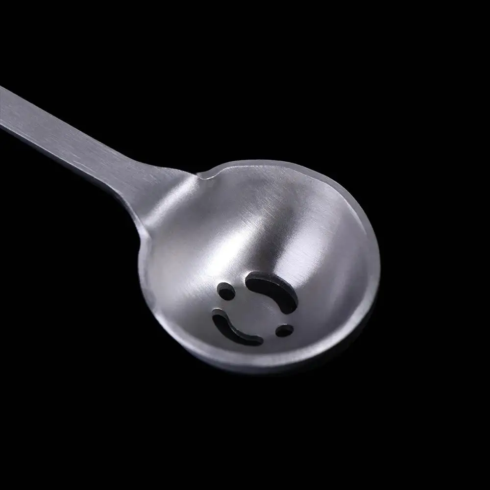 Stainless Steel Olive Strainer Spoon Long Handle with Drain Hole Jam Slotted Spoon Olive Scoop Pickle Spoons Meatball