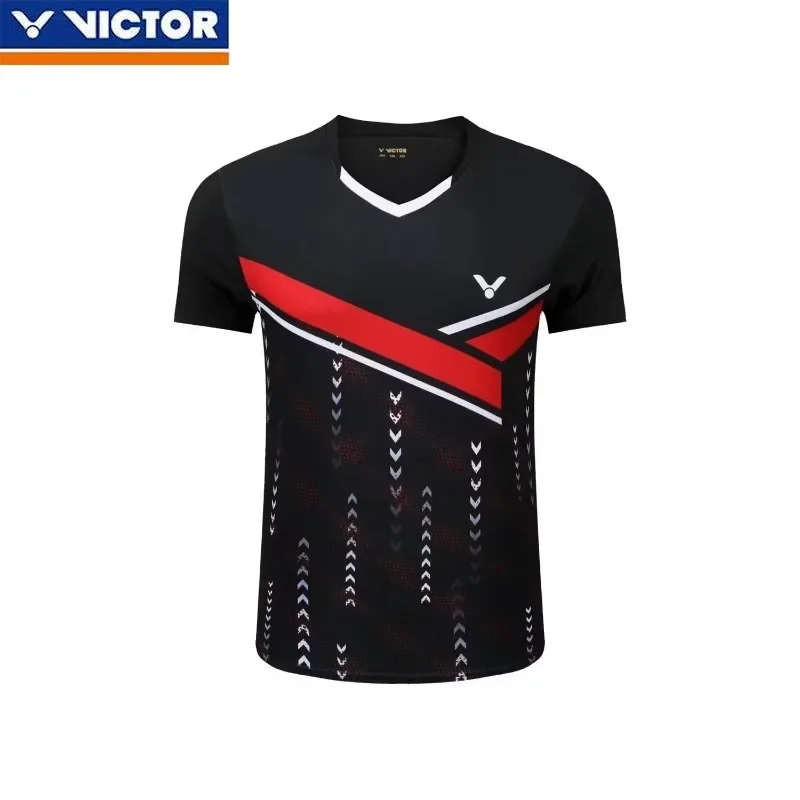 Victor Summer New Men's and Women's Same Badminton Suit Quick-drying Perspiration Breathable Top with Shorts Set