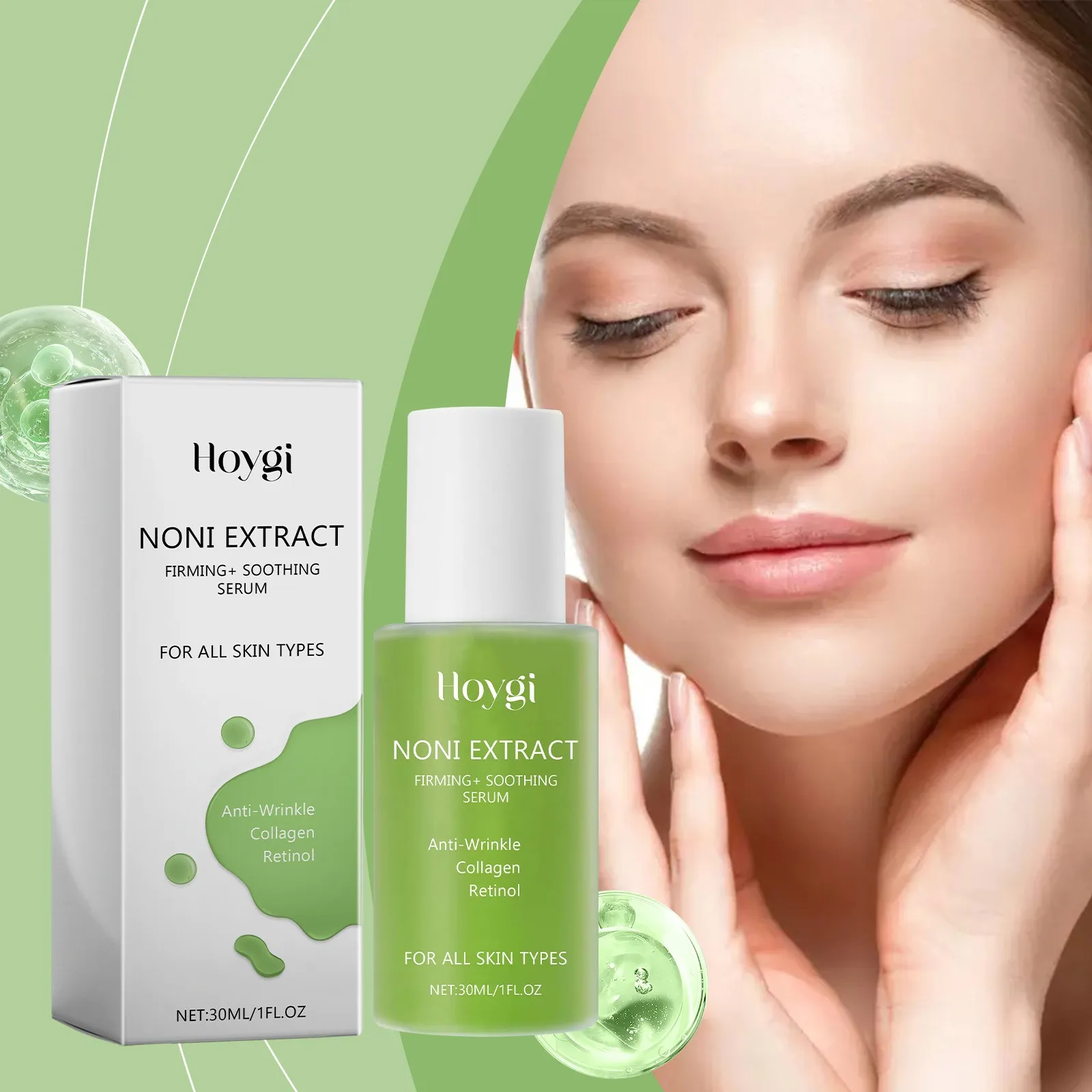 HOYGI Moisturizing Essence Release Powerful Delicate Nourishing Deeply Hydrating Giving The Facial Skin Hydrated Elastic Touch