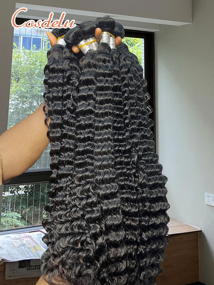 Brazilian Remy Deep Wave Human Hair Bundles