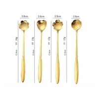 8/16 Pieces Flower Coffee Tea Spoons Stainless Steel Sugar Spoons Tea Party Flower Fancy Tableware Set Stir Bar Kitchenware 6
