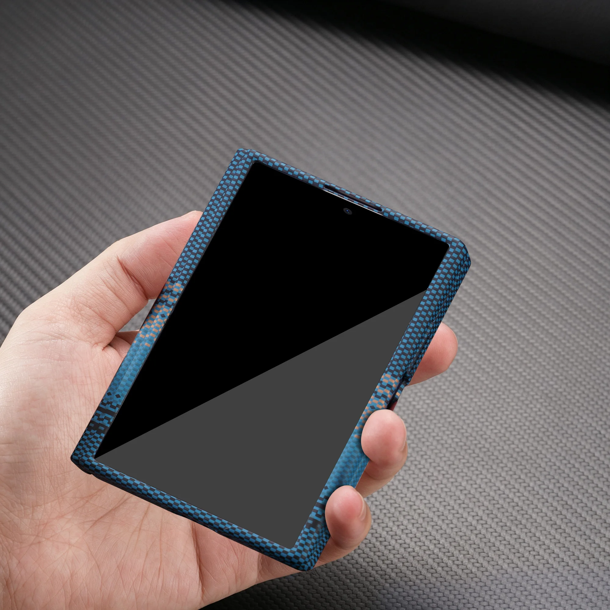 Premium Carbon Fiber MagSafe Protective Case with Hard PC and Hinge Film