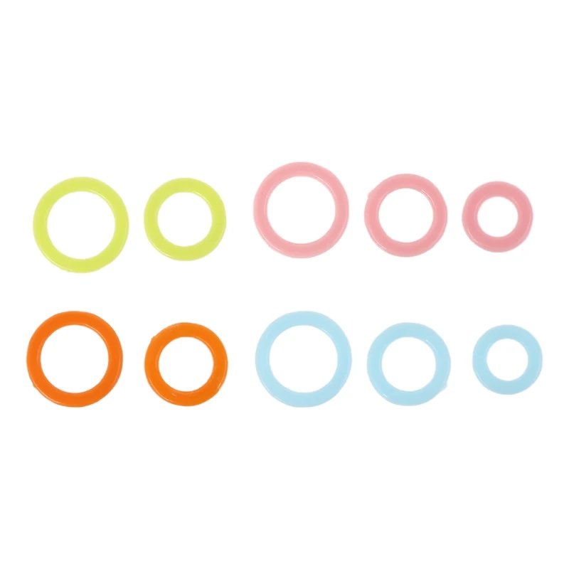 300pcs Smooth Coloured O- Rings Crochet Accessories Circular Marker Mark  Circle