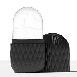 ChillGlow Reusable Silicone Facial Ice Roller (Black)