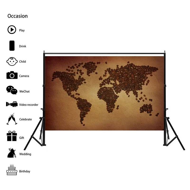 90x60cm Retro World Map Posters and Prints Canvas Paintings Wall Art Pictures Wall Chart Home Decor Office Teaching Supplies