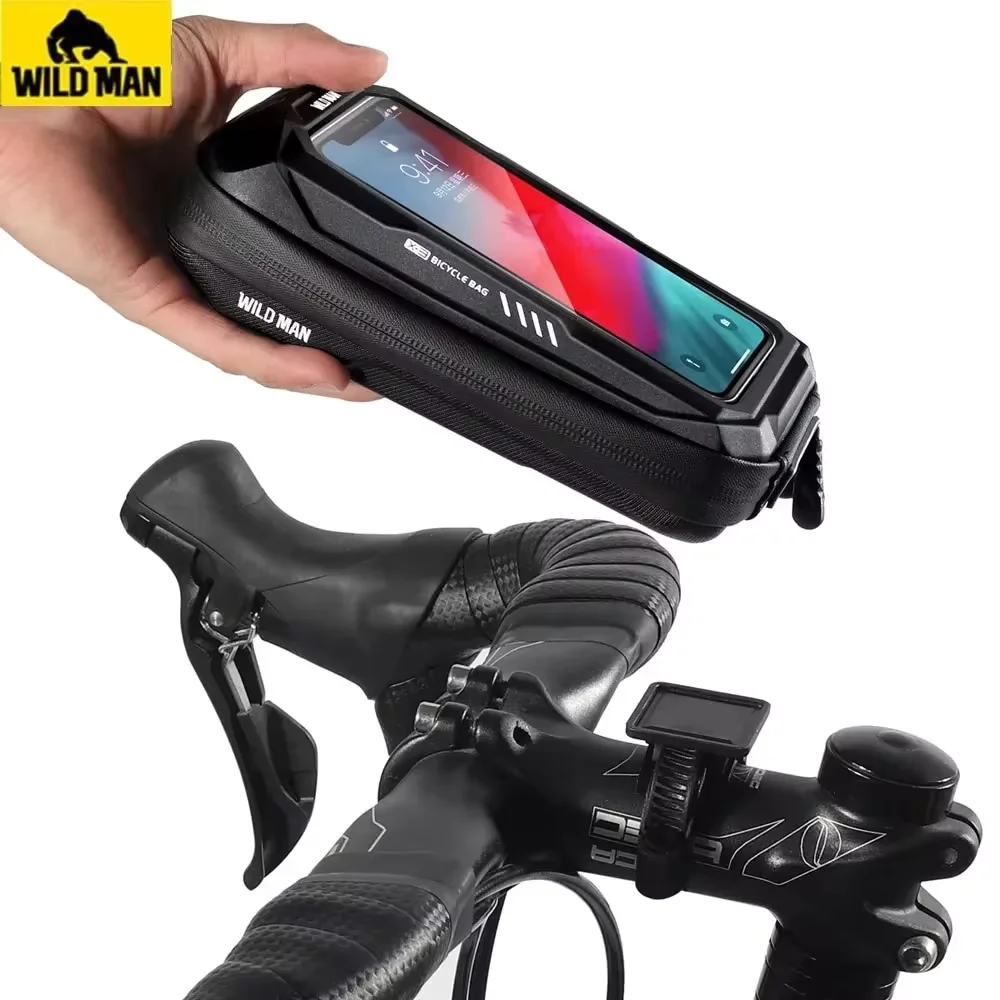 Bike phone holder New Bike Phone Holder Bag Case Waterproof Cycling Bike Mount 6.9in Mobile Phone Stand Bag Handlebar MTB Bicycle Accessories