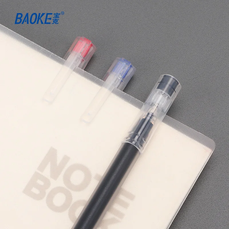 BAOKE PC5198 0.5mm Triangular Needle Gel pen 12pcs 4