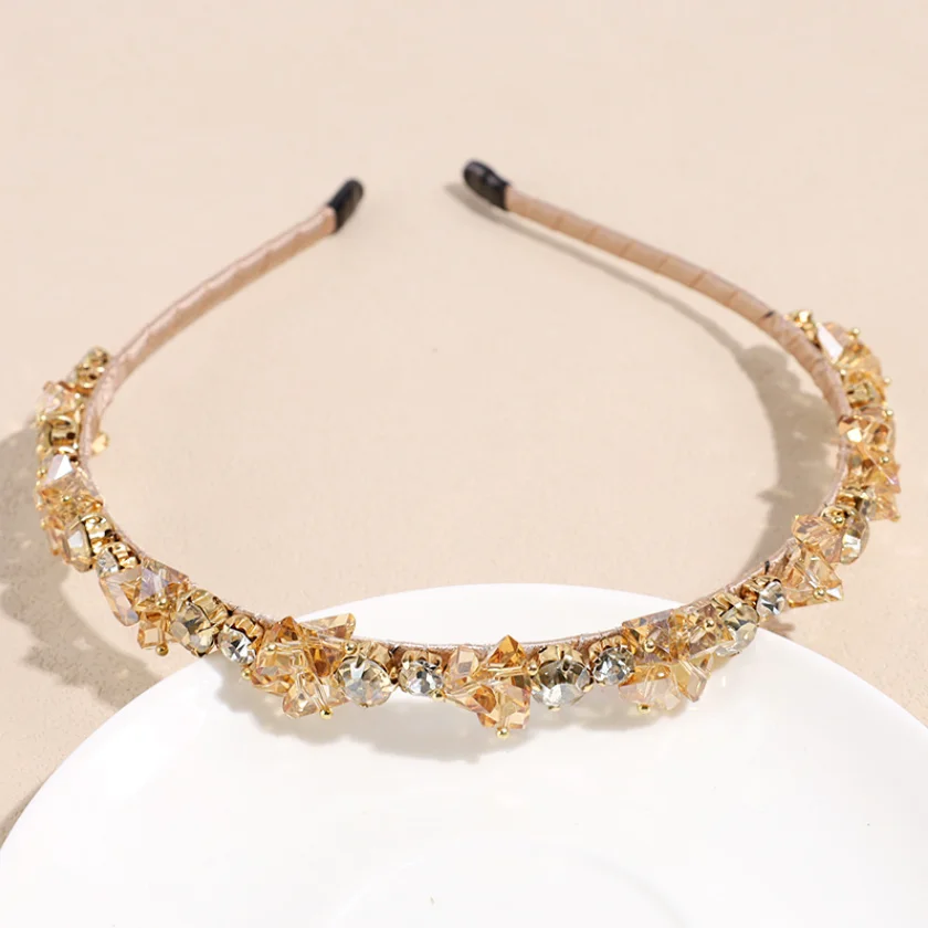 Luxus Kristall Stirnbänder Für Frauen Haarbänder Mädchen Mode Haar Hoop Headwear Hochzeit Party Haar Schmuck Zubehör – Detail 8