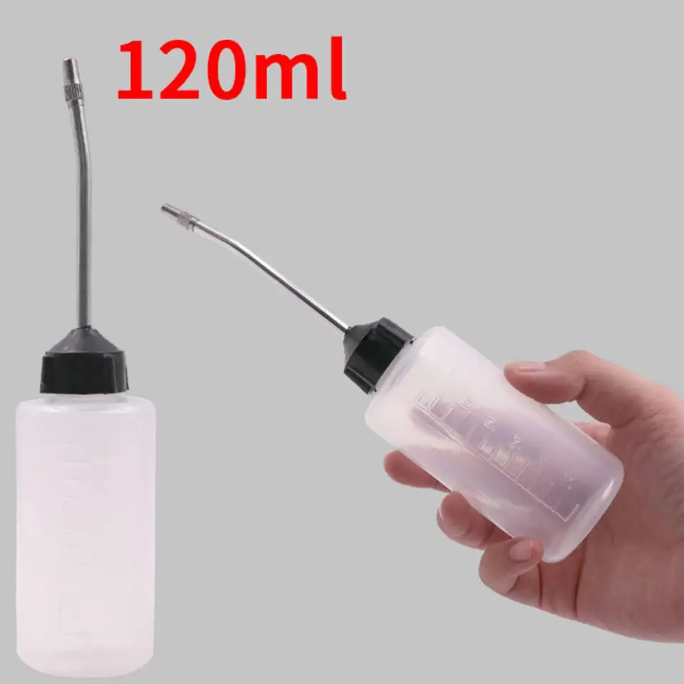 4 Bottiglie Di Olio Per Macchina Da Cucire Con Beccuccio Lungo - 120 Ml, Tappo A Vite, Per Lubrificazione E Manutenzione