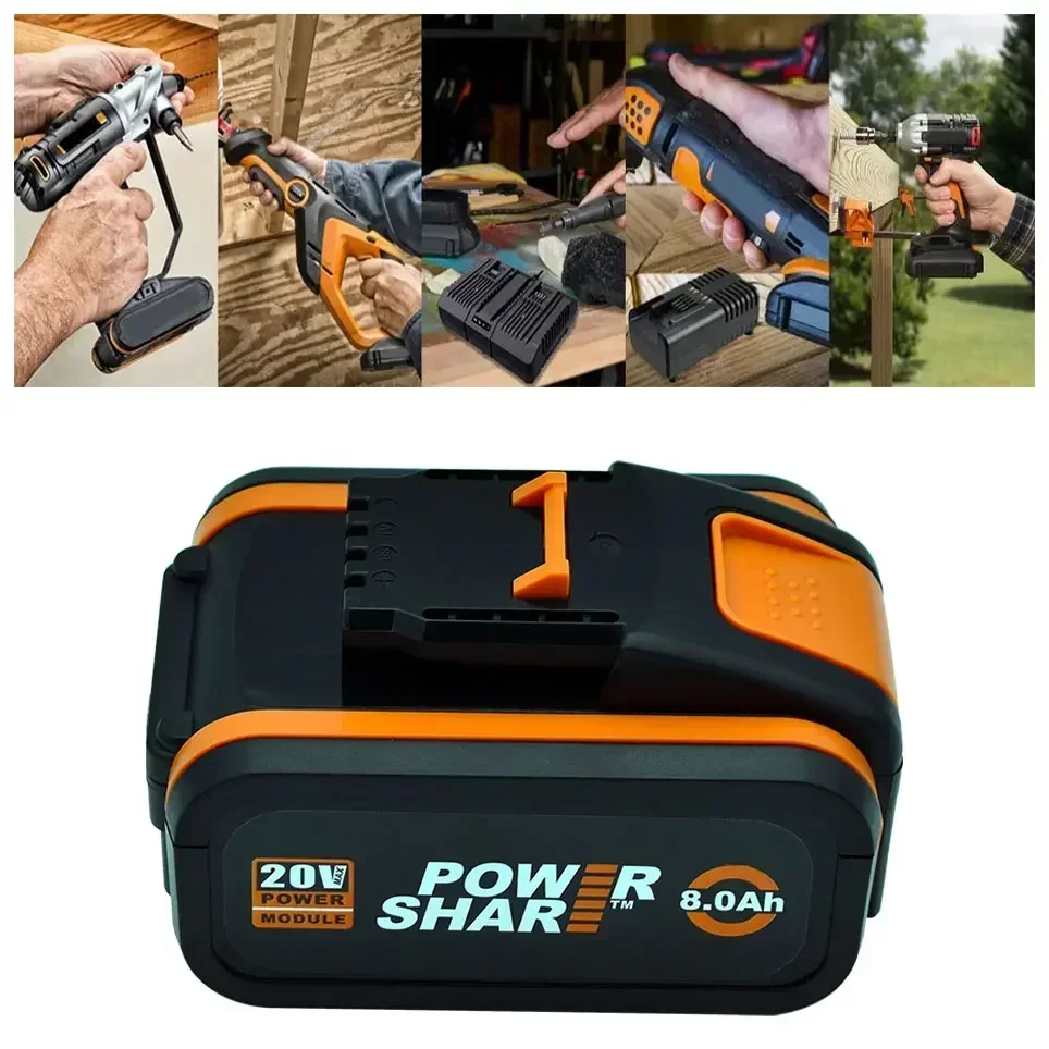 WA3553/WA3551 Worx 20V Akku Ersatz Li-Ion Akku-Elektrowerkzeuge WA3551 WA3572 WA3553 WX390 WX176 WX178 WU268 – Detail 7
