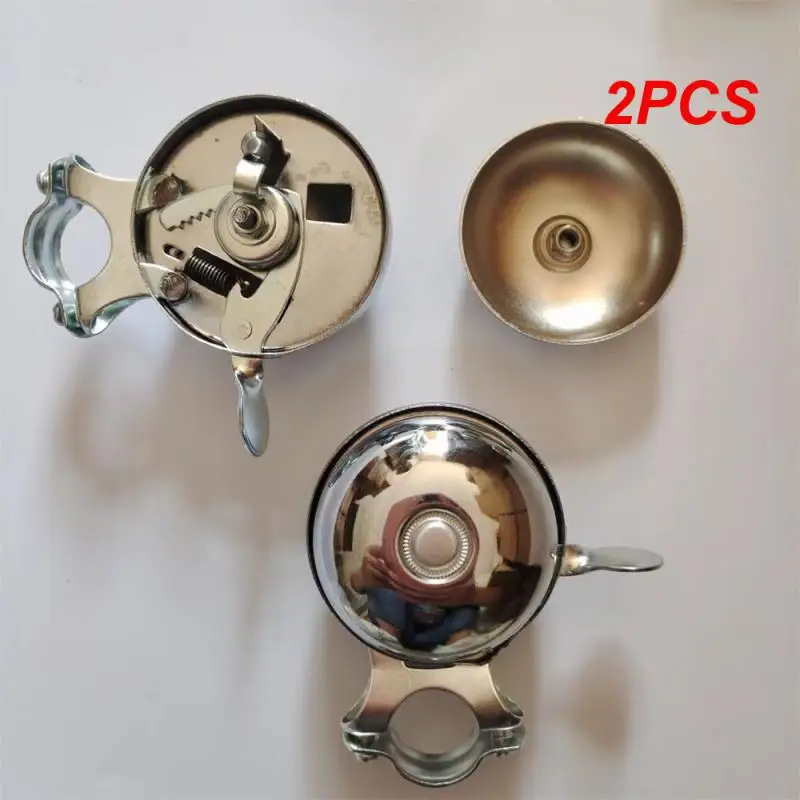 

2 шт. двухсторонний простой поворотный колокольчик практичное украшение колокольчик красивый винтажный портативный уличный модный прочный