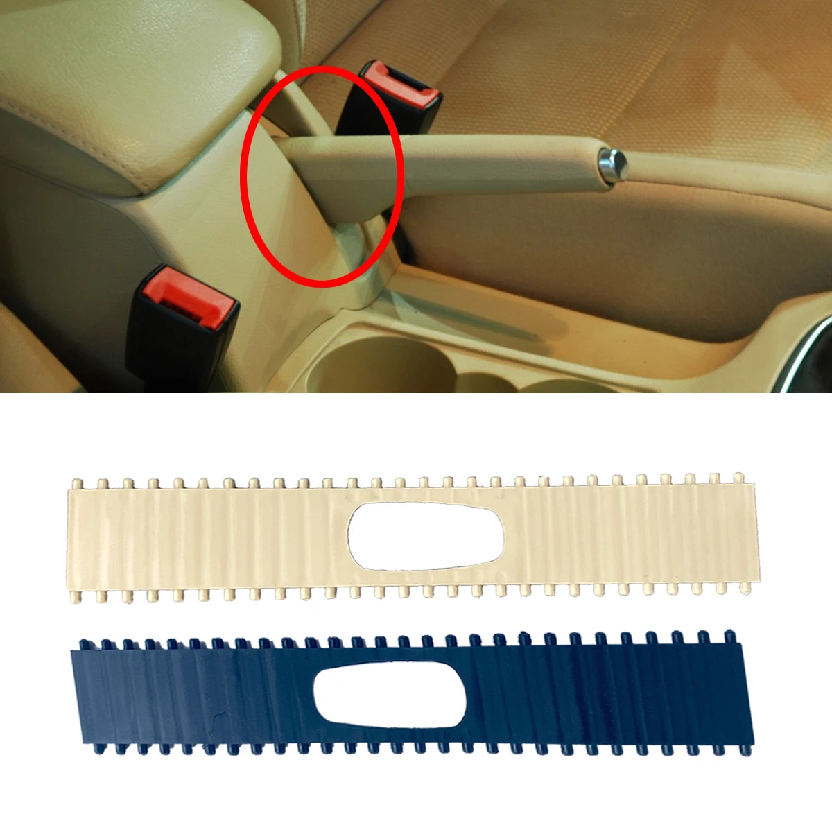 Interior Car Handbrake Cover Stripe 1Piece For VW Golf 6 GTI R32 2009-2012 Jetta 5 A5 GLI 2006-2011 Eos Scirocco 1K0713187