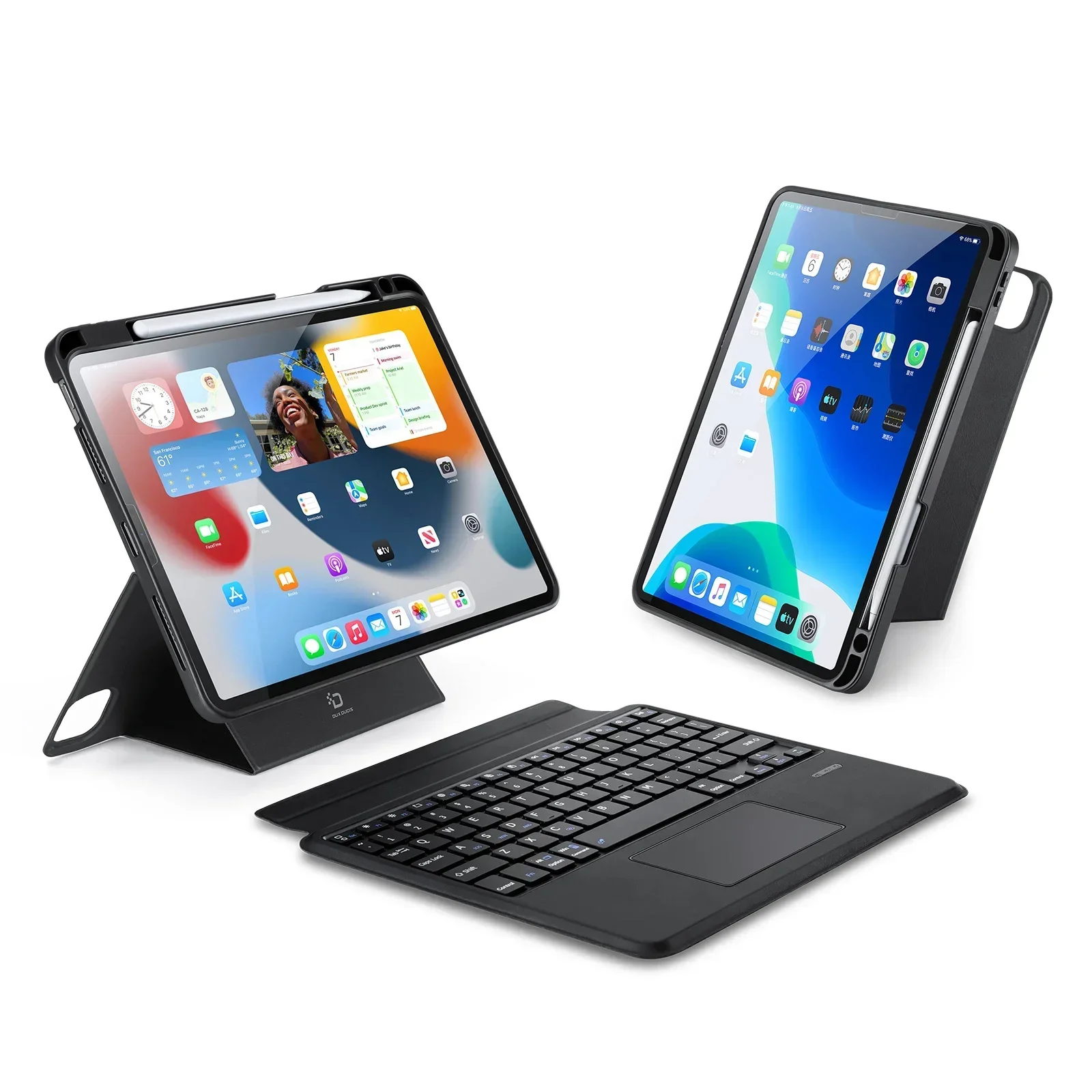 

For iPad Pro 13 12.9 11 2024 Case with Trackpad Keyboard For iPad 10th Air 3 4 5 7th 8th 9th 10.9 Detachable Magic Keyboard Case