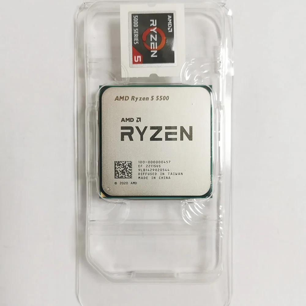 New Amd Ryzen 5 5500 R5 5500 3.6ghz 6 Core 12 Thread Cpu Processor 7nm 65w  L3=32m 100-000000457 Am4 Socket With Cooler Fan - Cpus - AliExpress