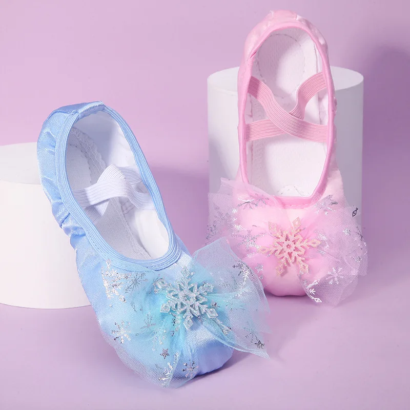 

Lovely Princess Dance Soft Soled Ballet Shoe Children Girls Cat Claw Chinese Ballerina Exercises Shoes Body Training Shoes