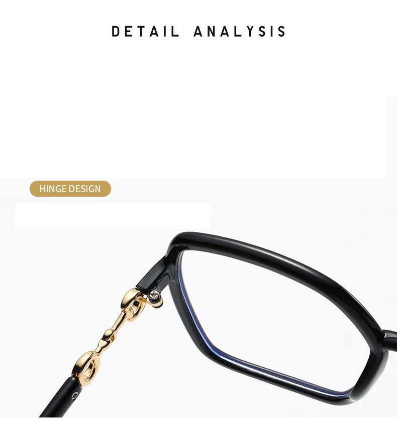Schutzbrille, Übergröße, blaues Licht blockierende Brille, Brillenglas, Computerbrille für Damen, Unisex, lindert Brillen – Detail 8