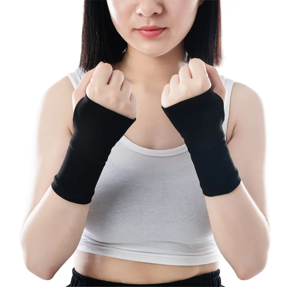 

Legbeauty 1 Pair Fingerless Medical Compression Hands Wrist Support Unisex Brace Strap Sleeve Tenosynovitis Arthritis Gloves