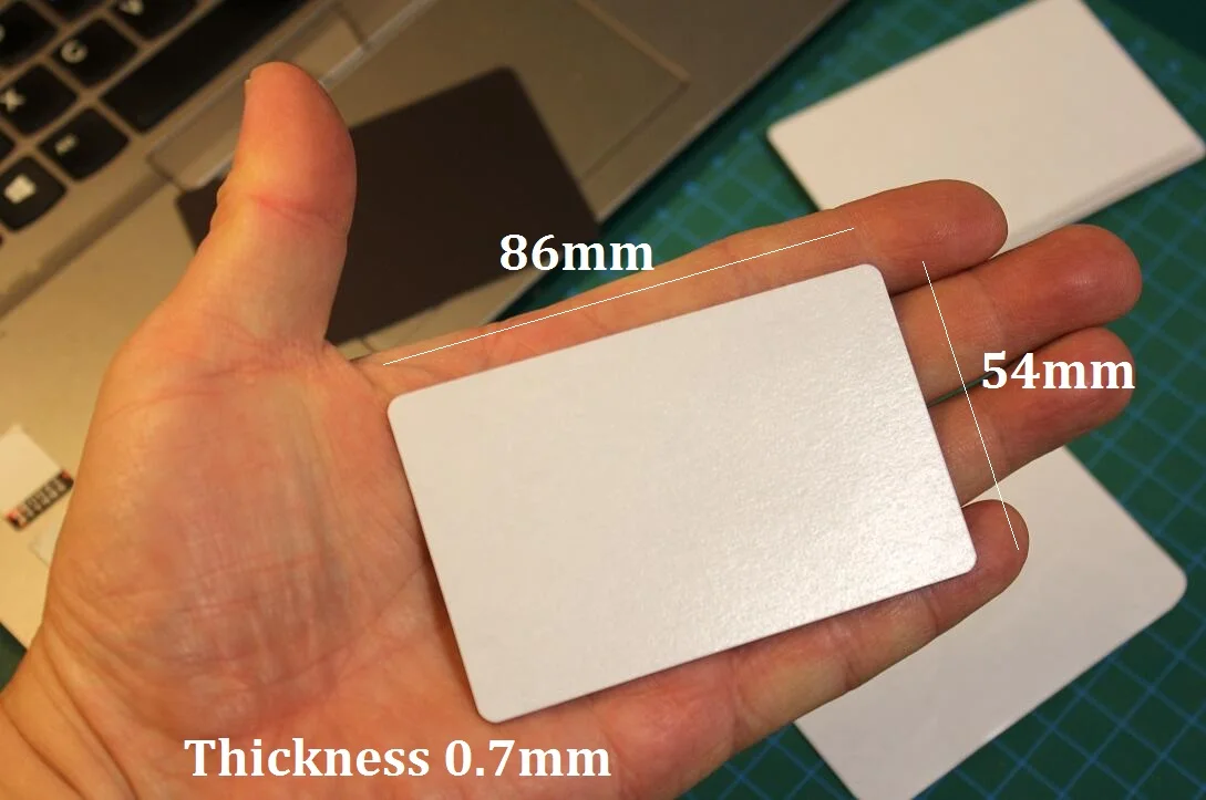 Thickness 0.7mm Magnetic Business Cards Magnets Peel and Stick Adhesive  Blank Sheets For Dies Storage