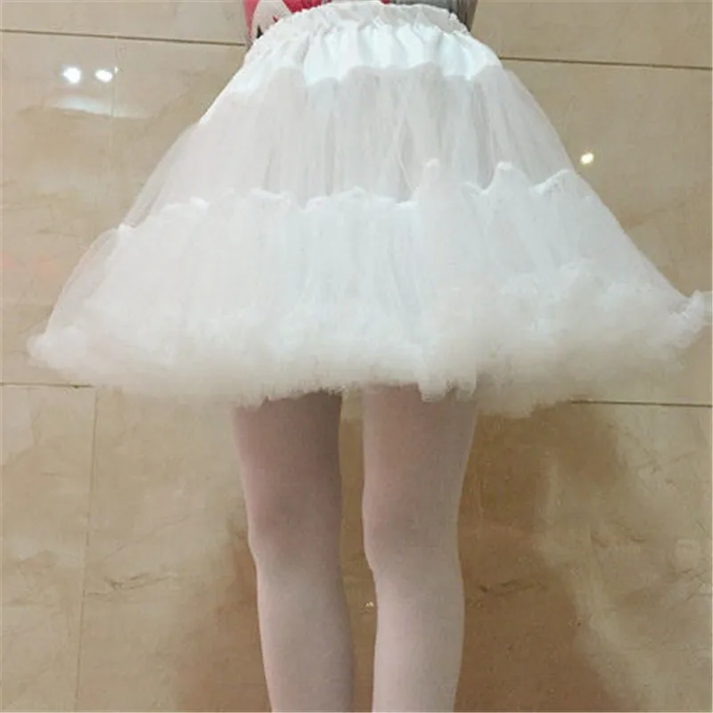 Women Girls Ruffled Short Petticoat Solid Fluffy Bubble Tutu Skirt Puffy Half Slip Prom Crinoline Underskirt petticoat skirt,petticoat underskirt,lolita petticoat,tulle tutu skirt