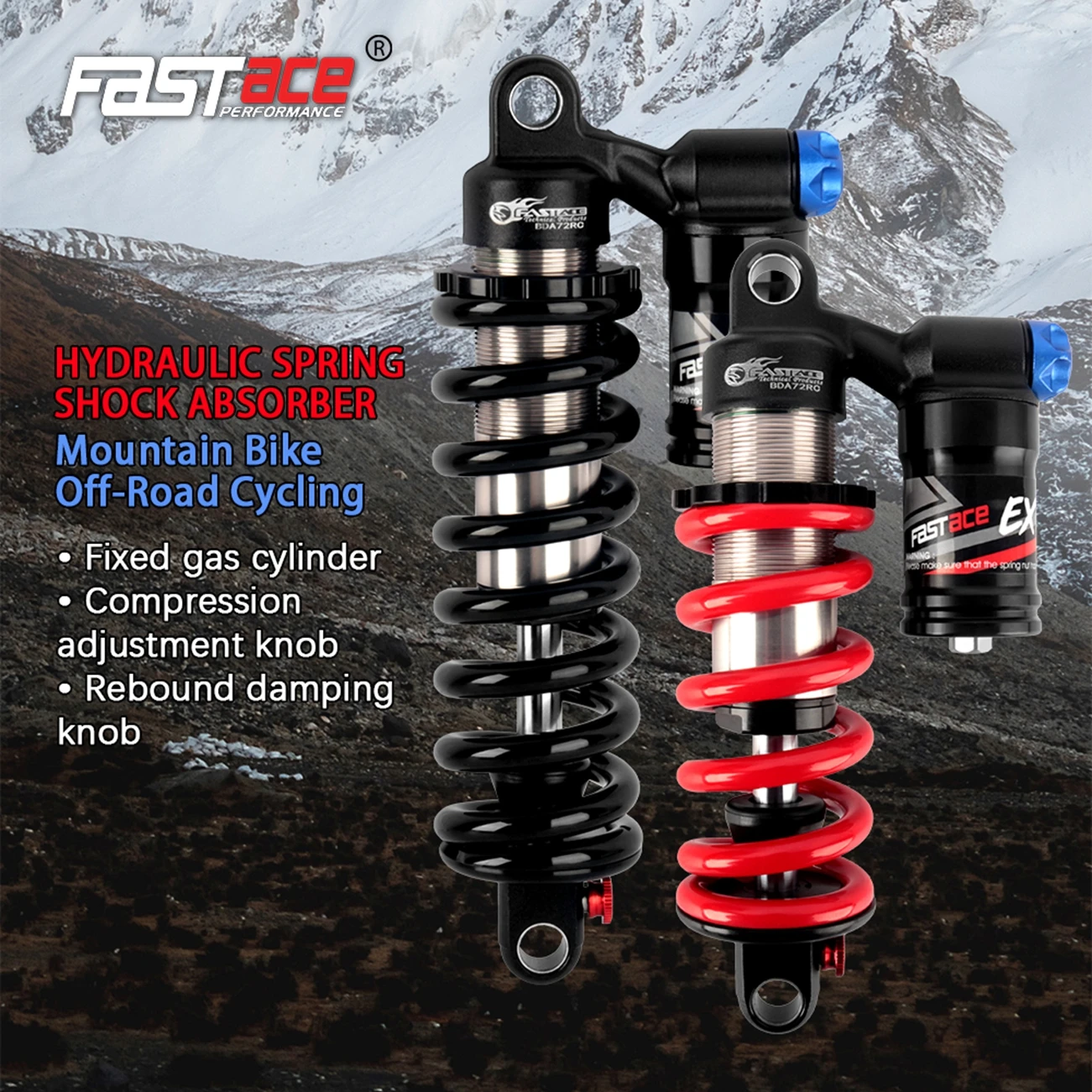 165mm Rear Shocks Mountain Bike Rear Shock Generic Bike Rear Shock