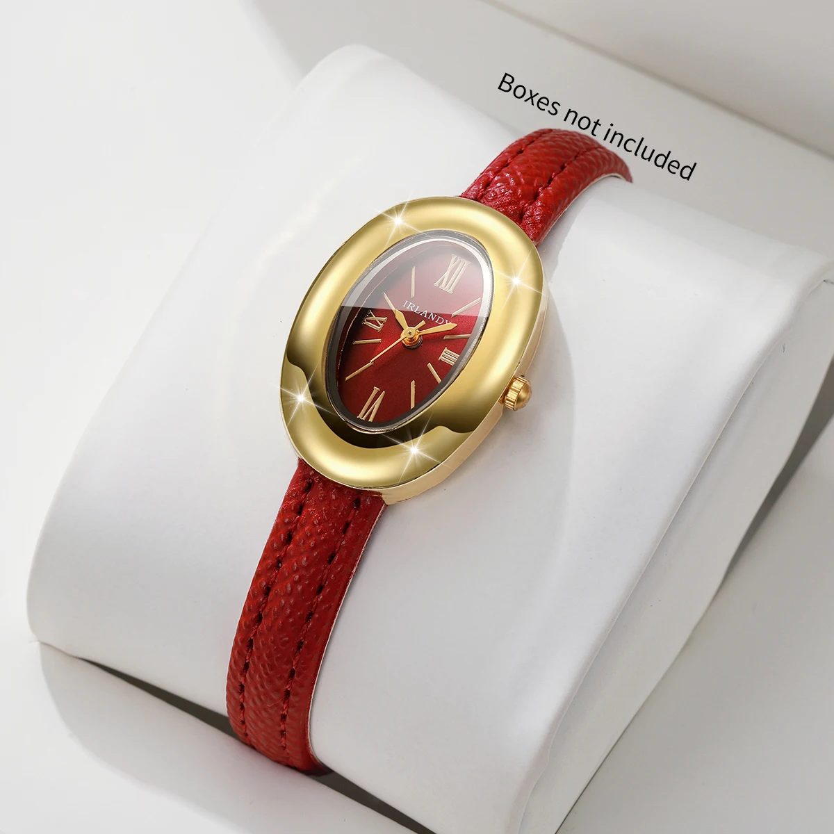 Elegant Oval Dial Women's Quartz Watch with Ultra-thin Leather Strap - Perfect Gift