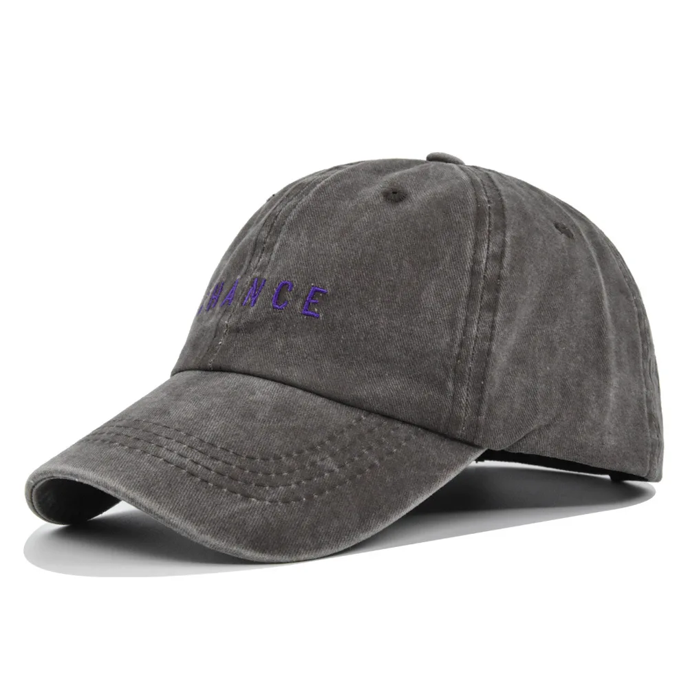 Retro Chance Brief Stickerei Baseball Caps Männer Frühling Gewaschen Baumwolle Einstellbar Casual Hut Hiphop Street Wear Sonnenhut für Männer – Detail 5