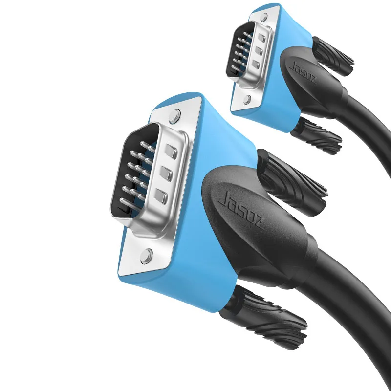 Premium Braided Shielding VGA Cable - Male to Male, 1080P, Multiple Lengths Available