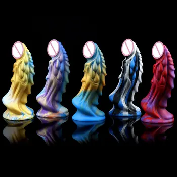 Dragon Dildo Artificial Silicone Penis Dildos Suction Cup Monster Dildo Sex Toys For Woman Masturbator Gode Adult Sex Products 5