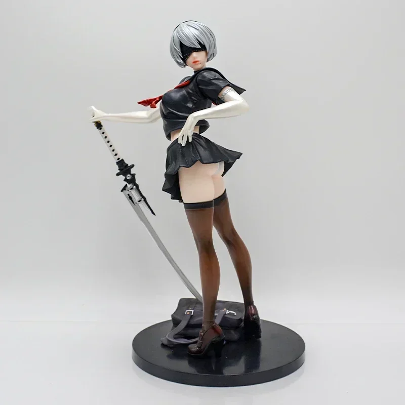 thumbnail image 1 of Figura de acción de NieR:Automata YoRHa modelo A n.º 2 A2 de 15 cm, modelo de chica sexy de anime, NieR Automata 2B YoRHa tipo B, muñeca de juguete para adultos, 1 of 5